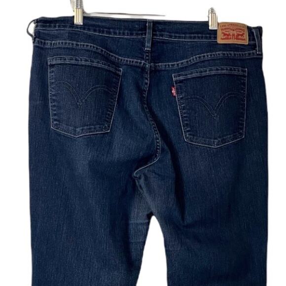 Levi’s 505 Straight Leg Dark Wash Mid Rise Jeans Women's Plus Size 16 - Picture 4 of 7